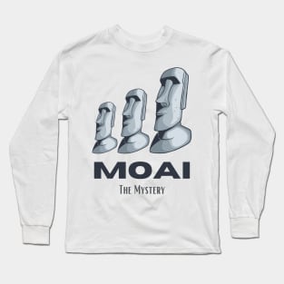 Moai Easter Islands Rapa Nui Statues Heads Mystery Long Sleeve T-Shirt